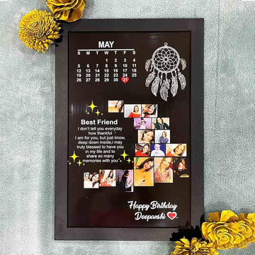 Personalized Birthday Photo Frame Calendar – Custom Gift